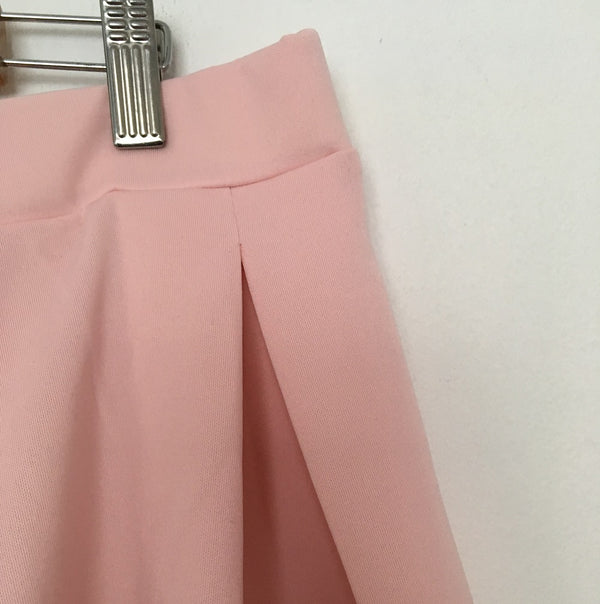 Pink mini skater skirt best sale